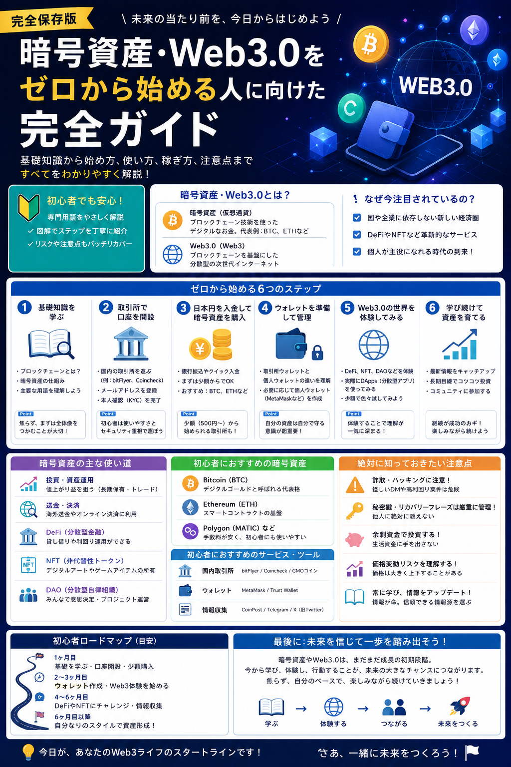暗号資産・Web3.0をゼロから始める人に向けた完全保存版ガイド