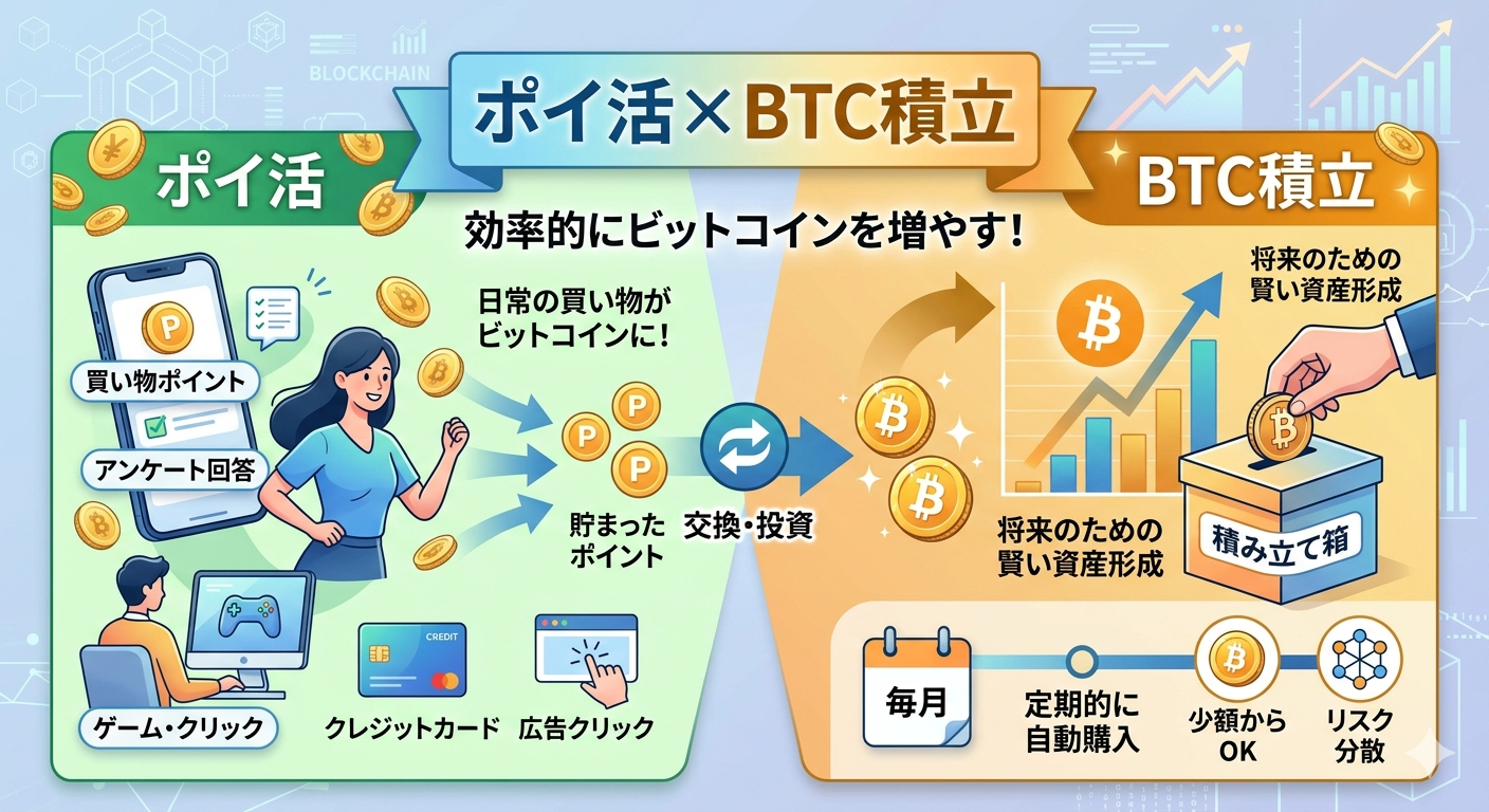 ポイ活でBTC貯金は最強の「ほったらかし資産形成」だった件